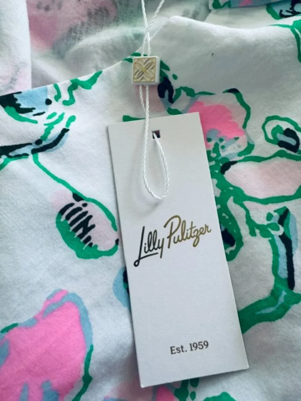 NWT Lilly Pulitzer Brinelle Top Multi Oversized Orchids on the Avenue S
